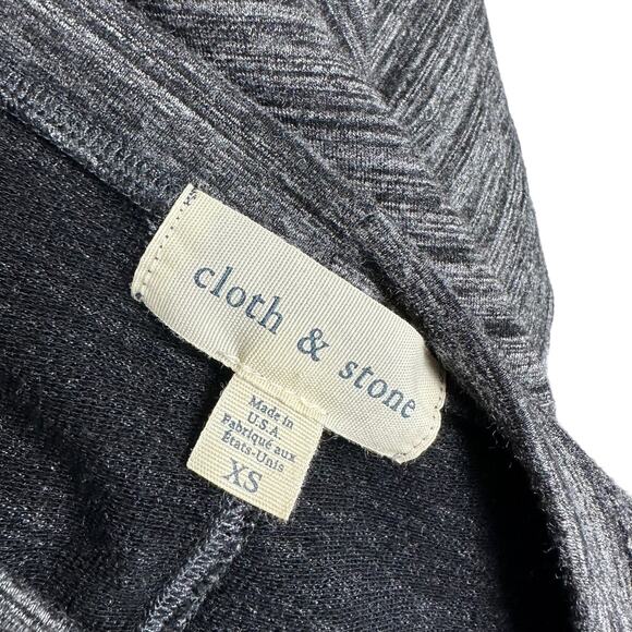 CLOTH & STONE Marled Gray Sleeveless Tank Dress Mini Size XS Casual Chic - Picture 4 of 6